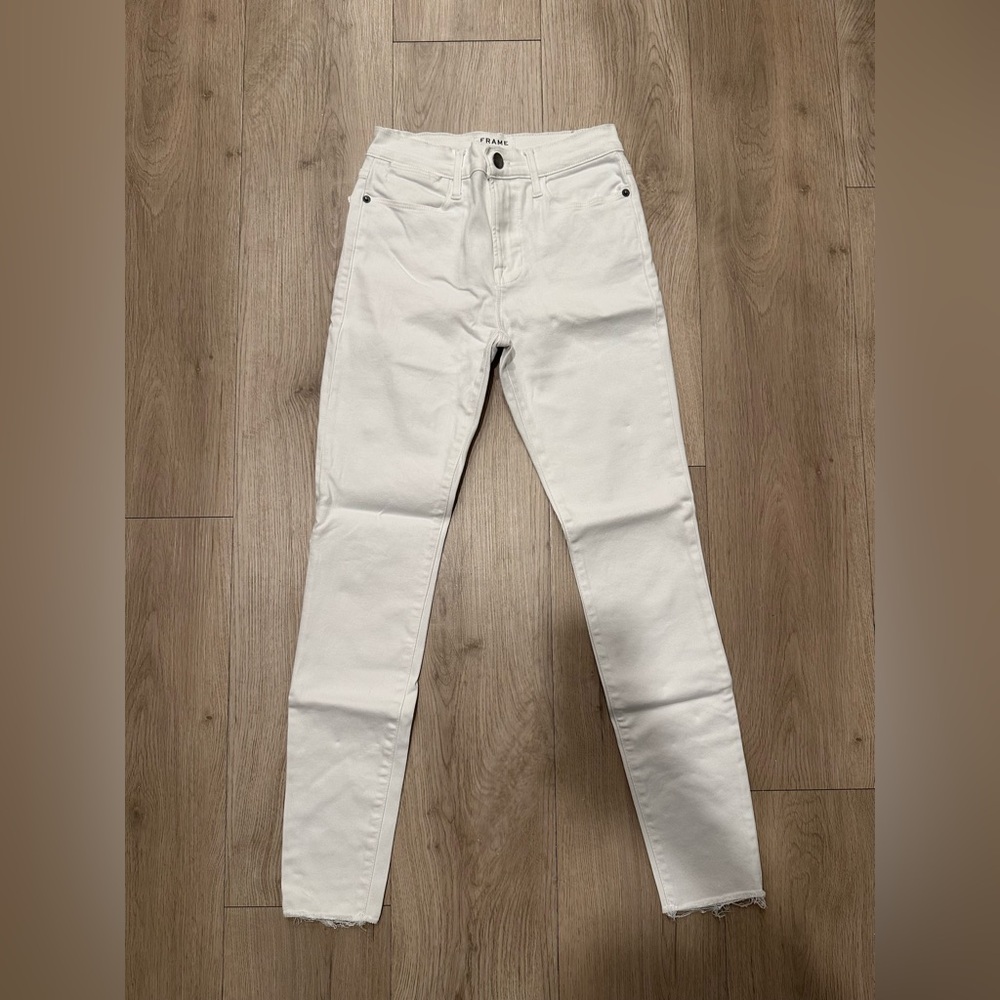 Frame Denim Women's White Skinny Jeans